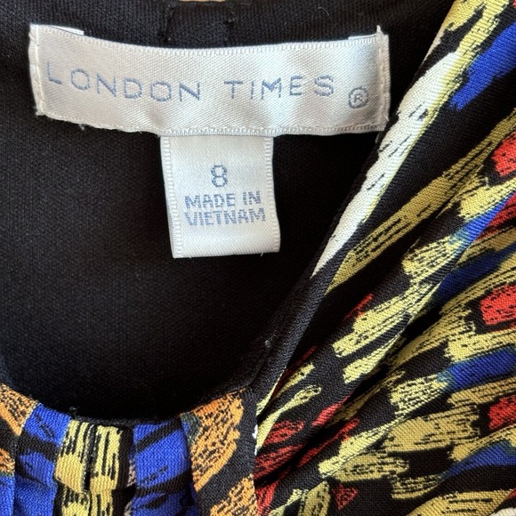 Y2K Dress 8 Tribal Blue Multicolor Sleeveless Sheath Art Indie Stretch Tapestry‎ - Picture 3 of 8